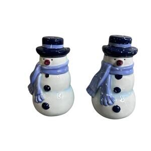 Home Target Snowman Salt & Pepper Shakers Ceramic Kitchen Table Holiday Winter